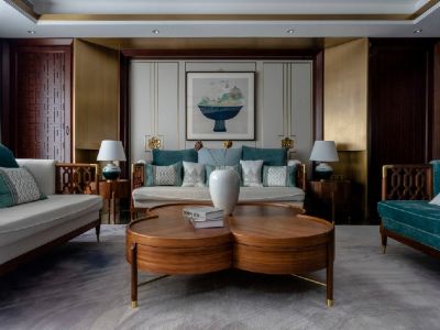 嘉信悦城-105㎡-新中式风效果图