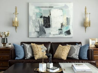 海湘学府-98㎡-美式风效果图