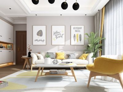 中建滨江新城-78㎡-北欧风效果图