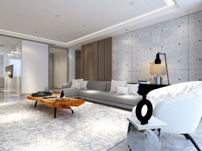 东艺春城-125㎡-现代风效果图