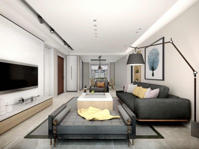 竹溪园-135㎡-现代风效果图