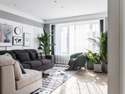 华润江南府-130㎡-北欧风效果图