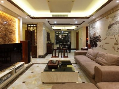 银河嘉园-106㎡-中式风效果图