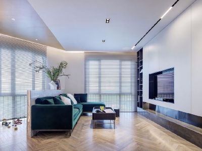 保利林语溪-135㎡-现代风效果图