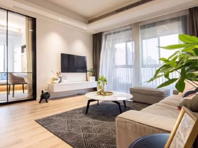 金茂悦龙山-128㎡-现代风效果图