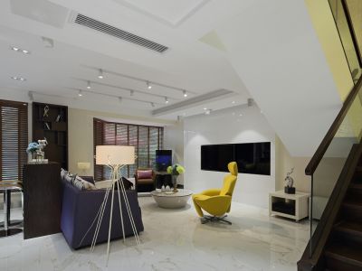 方圆明月山溪-180㎡-现代风效果图