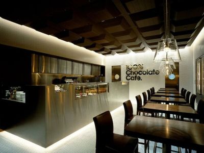 咖啡店-120㎡-现代风效果图