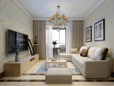 怡和世家-113㎡-现代风效果图