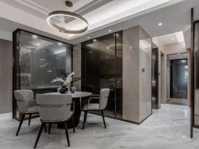 城北名人花园-108㎡-简约风效果图