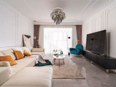 冠军城-125㎡-轻奢风效果图