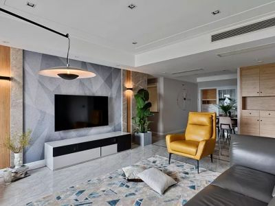 亮马水晶-120㎡-现代风效果图