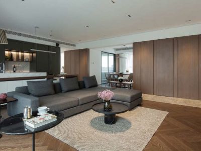 文山步行街-100㎡-简约风效果图