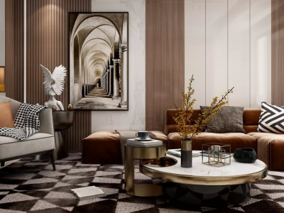 盛世华庭-103㎡-简约风效果图