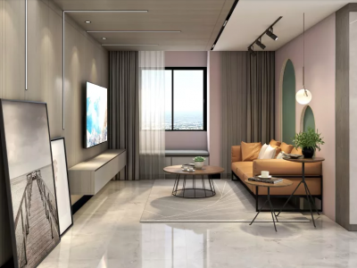 恒大帝景-96㎡-简约风效果图