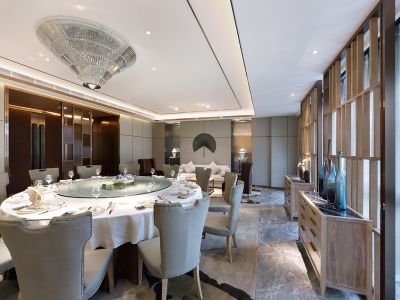 中餐厅-1600㎡-新中式风效果图