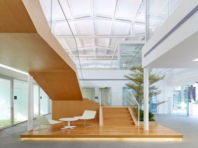 厂房改造办公室-1500㎡-简约风效果图