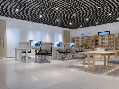 办公室设计-3200㎡-现代风效果图