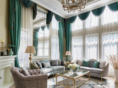 招商雍景湾-194㎡-混搭风效果图