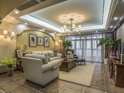 首创东公元-122㎡-美式风效果图