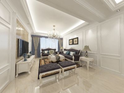 天下粮仓-120㎡-现代风效果图