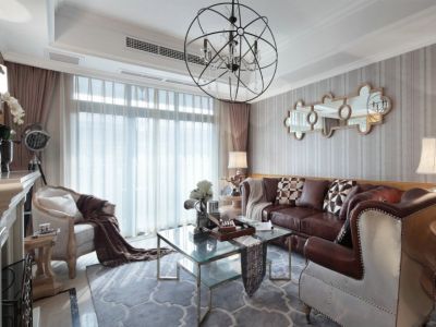 金色海岸-118㎡-欧式风效果图