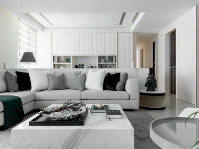 麒麟公馆-111㎡-现代风效果图