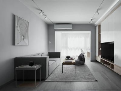 香山美墅-120㎡-简约风效果图