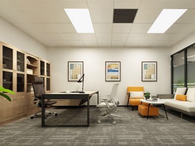 办公室-500㎡-现代风效果图