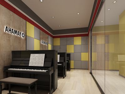 琴行培训中心-260㎡-现代风效果图