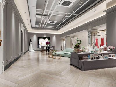 婚纱店-800㎡-工业风效果图