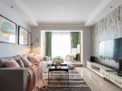 万科云城-98㎡-现代风效果图