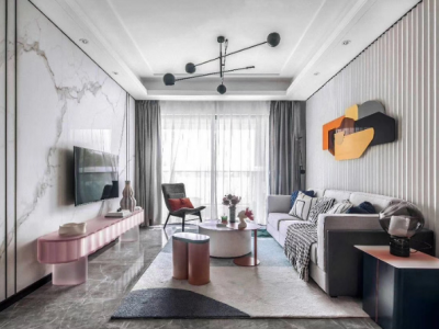 银领国际-126㎡-现代风效果图