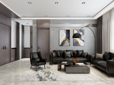 天汇城三期-91㎡-现代风效果图