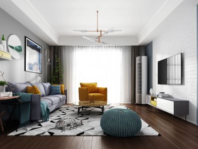 柏林爱乐-115㎡-现代风效果图