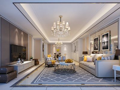 首开知语城-152㎡-现代风效果图