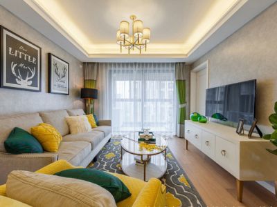 春华四季园-116㎡-美式风效果图