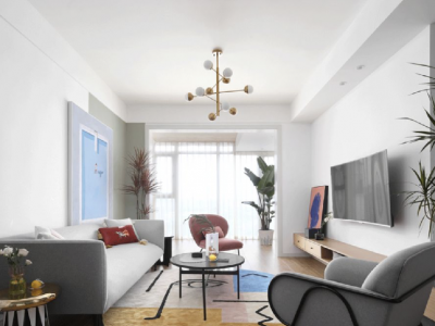 新希望锦悦北府-88㎡-现代风效果图