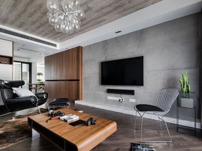 上东一号-110㎡-极简风效果图