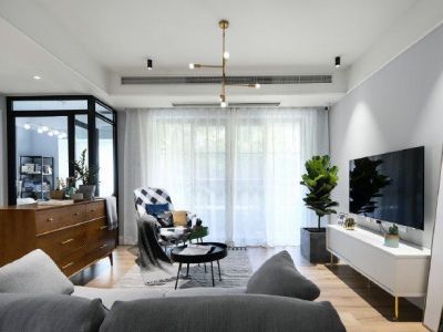 中粮鸿云-100㎡-现代风效果图