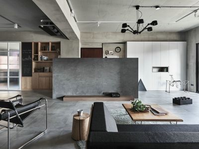 碧桂园城市花园-102㎡-极简风效果图