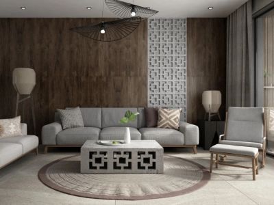 金强欧郡-89㎡-东南亚风效果图