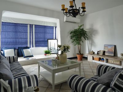 保利叶语-80㎡-地中海风效果图