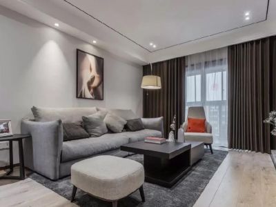 天府世家-127㎡-现代风效果图