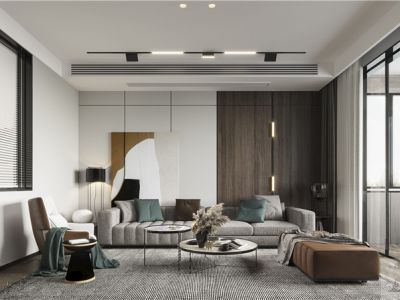 碧桂园城市花园-174㎡-轻奢风效果图