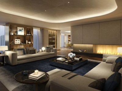 香木林望江兰庭-107㎡-现代风效果图