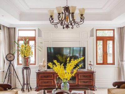 三盛翡俪山-400㎡-美式风效果图