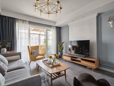 镏金岁月-116㎡-北欧风效果图