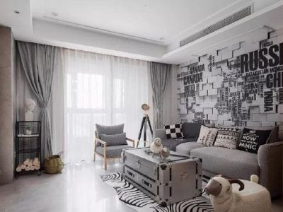 合能锦城-123㎡-现代风效果图