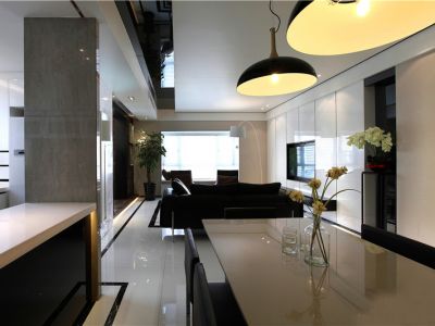 恒大金碧天下-166㎡-现代风效果图