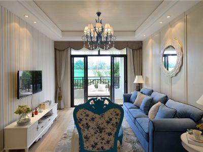 绿地中心-125㎡-地中海风效果图